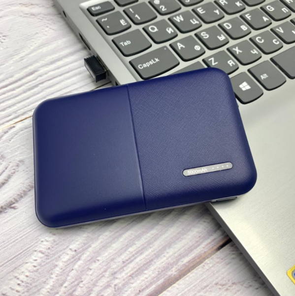 Портативное зарядное устройство Power Bank 5000mAh Kinetic, с индикатором заряда